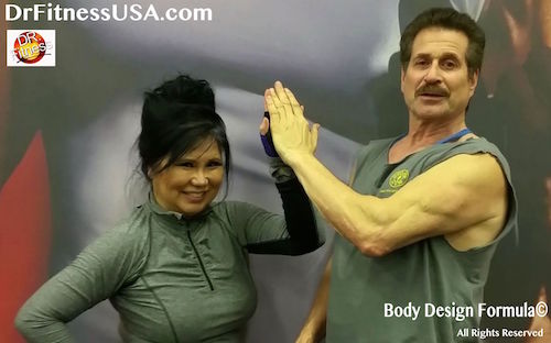 Sonia Ete training with Dr. Fitness USA