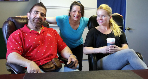 Sylvia Vargas, Ben Samimi, visit Dr. Fitness USA at Body