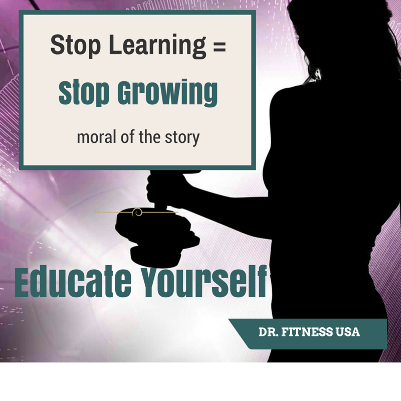 stop learning, stop growing