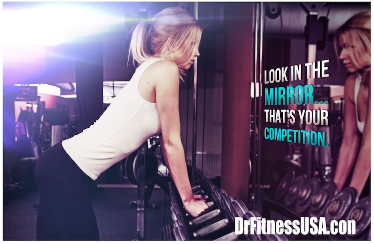 you are your won competition