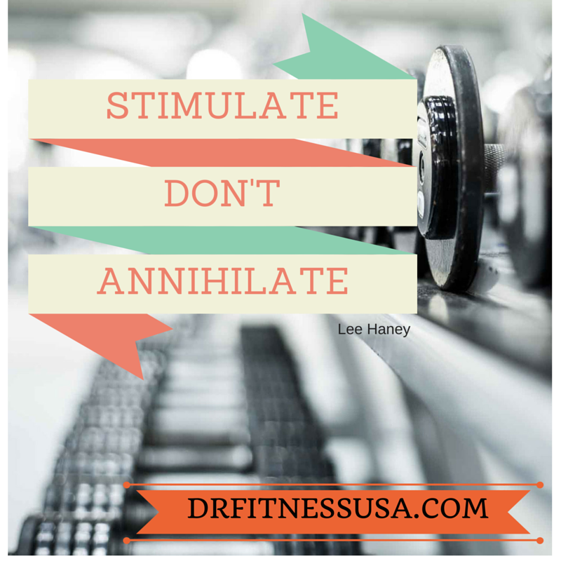 stimulate don't annihilate